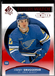 2025-26 SP Authentic SP Authentic Future Watch Limited Red Jimmy Snuggerud