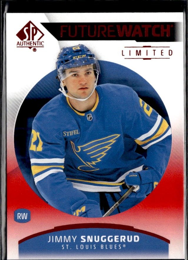 2025-26 SP Authentic SP Authentic Future Watch Limited Red Jimmy Snuggerud