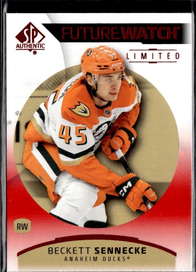 2025-26 SP Authentic SP Authentic Future Watch Limited Red Beckett Sennecke