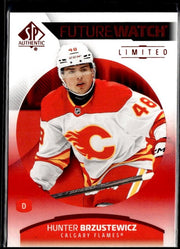 2025-26 SP Authentic Future Watch Limited Red Rookie #165 Hunter Brzustewicz