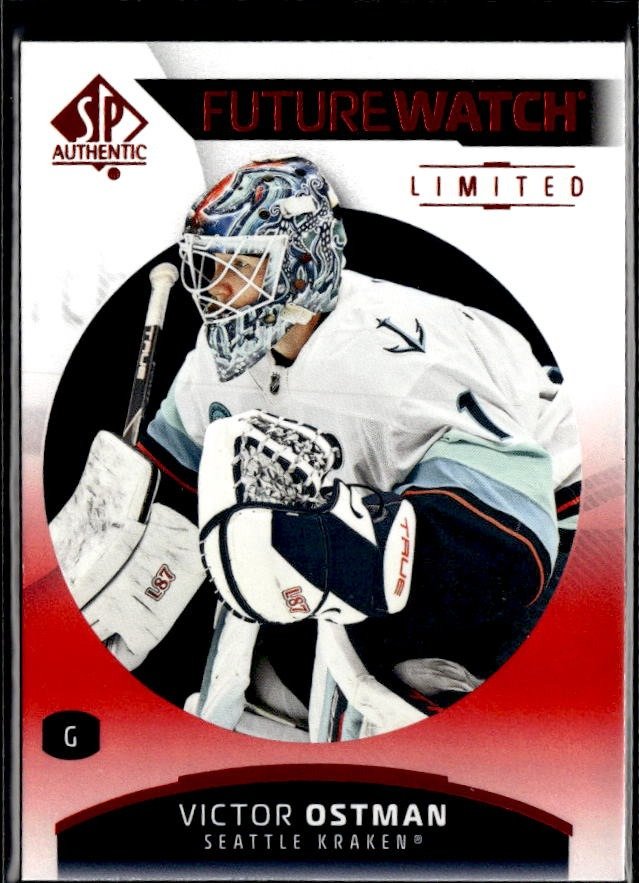 2025-26 UD SP Authentic Future Watch Limited Red Rookie #139 Victor Ostman