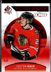 2025-26 SP Authentic SP Authentic Future Watch Limited Red Rookie Colton Dach