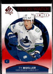 2025-26 SP Authentic SP Authentic Future Watch Limited Limited Red Ty Mueller