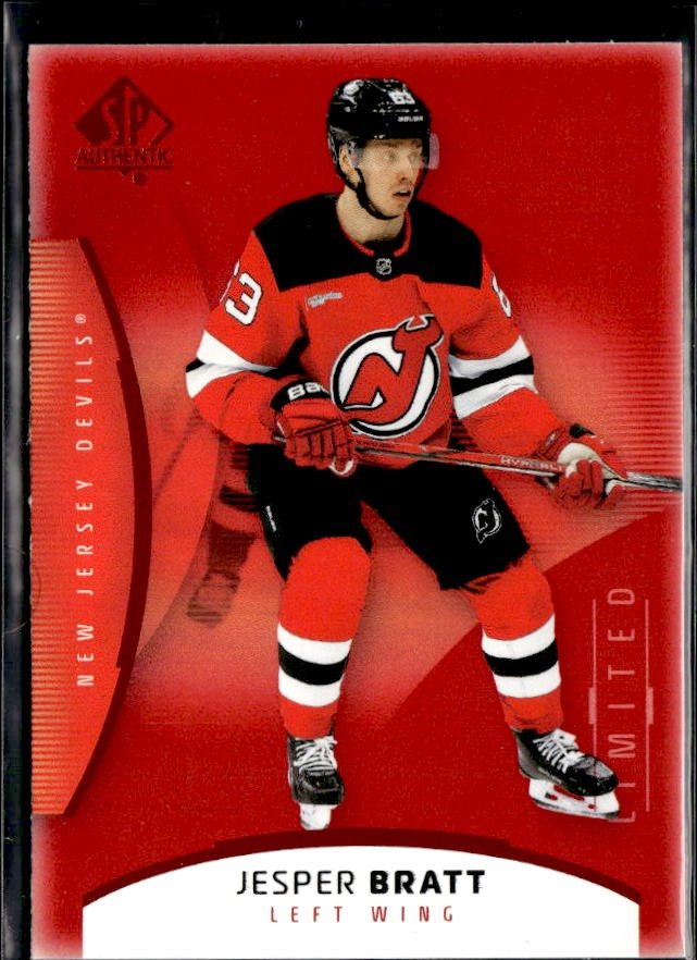 2025-26 UD SP Authentic Hockey Limited Red #52 Jesper Bratt