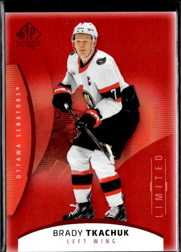 2025-26 Upper Deck SP Authentic Hockey Limited Red #34 Brady Tkachuk