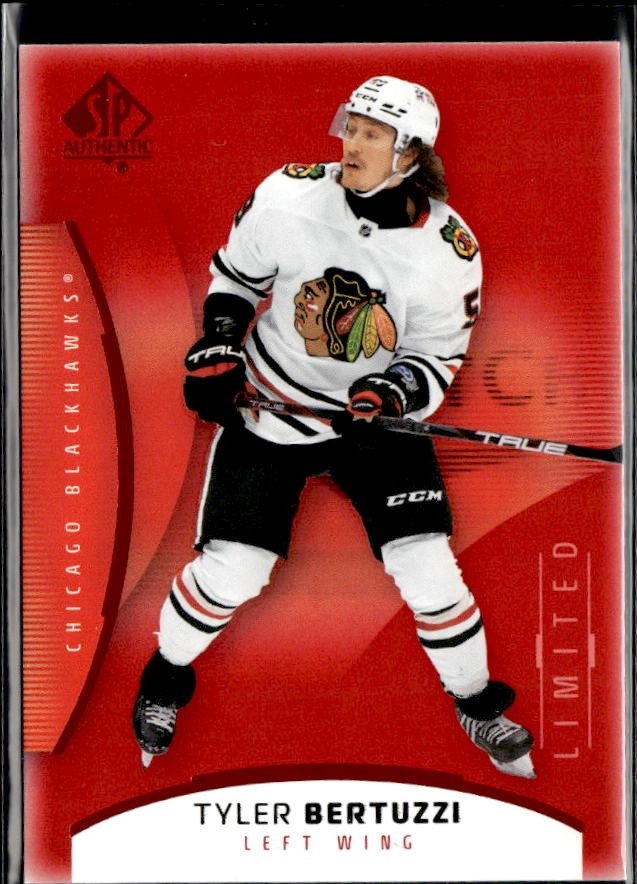 2025-26 UD SP Authentic Hockey Future Watch Limited Red #12 Tyler Bertuzzi