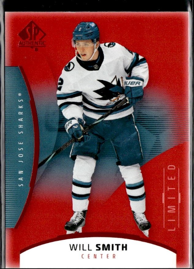2025-26 UD SP Authentic Hockey Future Watch Limited Red Rookie #22 Will Smith