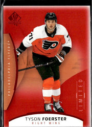 2025-26 Upper Deck SP Authentic Hockey Limited Red #60 Tyson Foerster