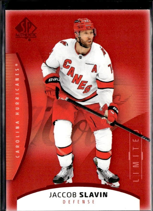 2025-26 Upper Deck SP Authentic Hockey Limited Red #36 Jaccob Slavin