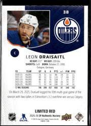 2025-26 Upper Deck SP Authentic Hockey Limited Red #38 Leon Draisaitl (2)