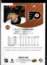 2025-26 Upper Deck SP Authentic Hockey Limited Red #46 Travis Konecny (2)