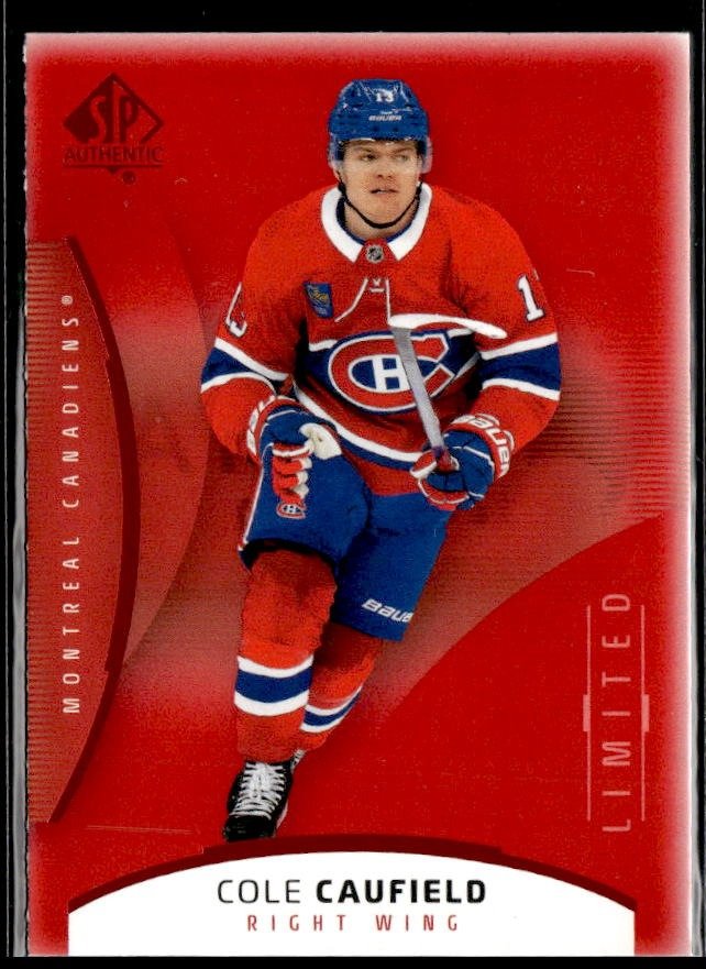 2025-26 Upper Deck SP Authentic Hockey Limited Red #71 Cole Caufield