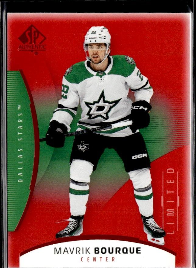 2025-26 UD SP Authentic Hockey Limited Red #48 Mavrik Bourque