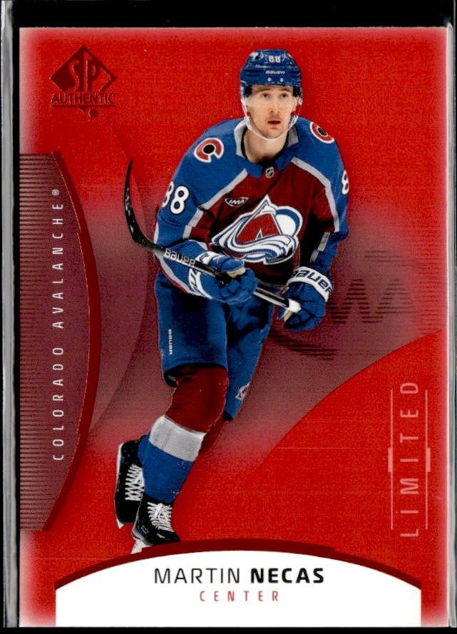 2025-26 Upper Deck SP Authentic Hockey Limited Red #1 Martin Necas