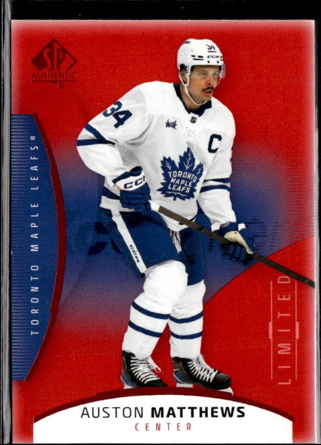 2025-26 Upper Deck SP Authentic Hockey Limited Red #65 Auston Matthews