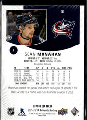 2025-26 Upper Deck SP Authentic Hockey Limited Red #8 Sean Monahan (2)