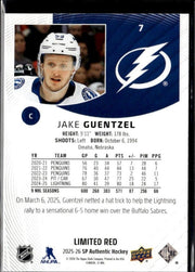 2025-26 Upper Deck SP Authentic Hockey Limited Red #7 Jake Guentzel (2)