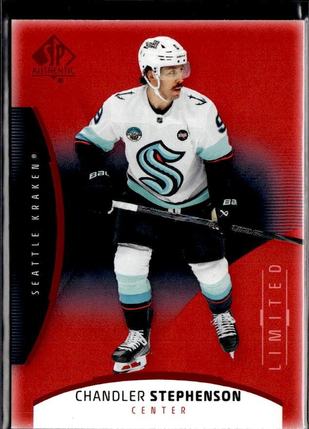 2025-26 UD SP Authentic Hockey Limited Red #72 Chandler Stephenson