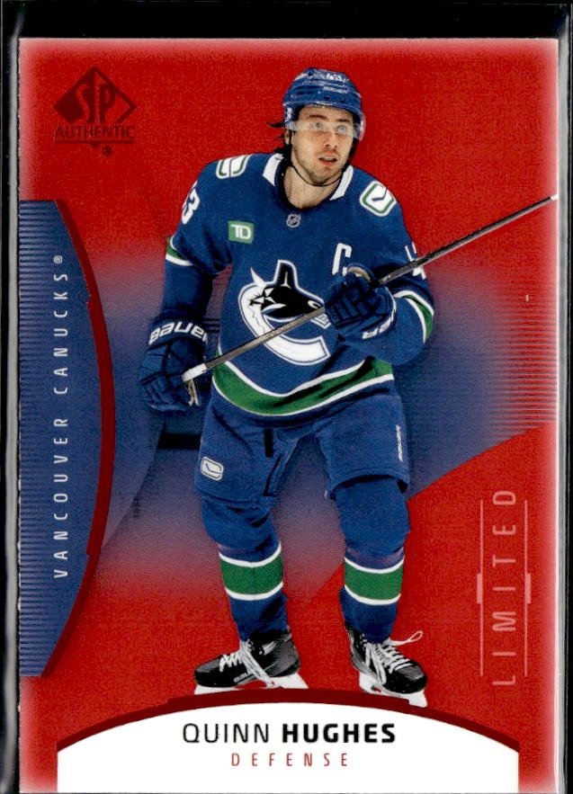 2025-26 SP Authentic Hockey Limited Red #92 Quinn Hughes