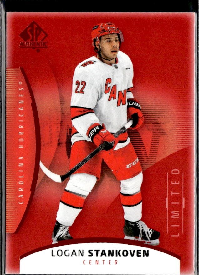 2025-26 Upper Deck SP Authentic Hockey Limited Red #28 Logan Stankoven
