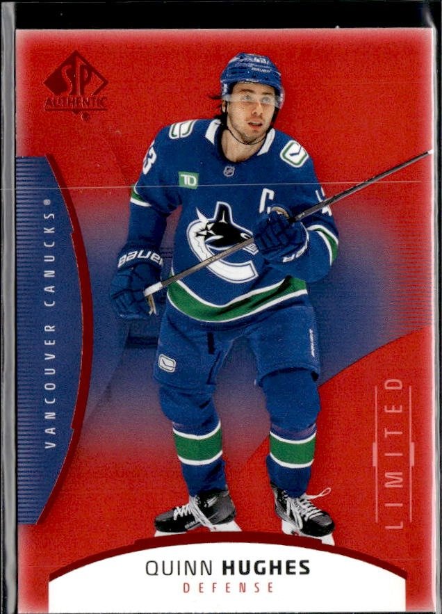 2025-26 Upper Deck SP Authentic Hockey Limited Red #92 Quinn Hughes