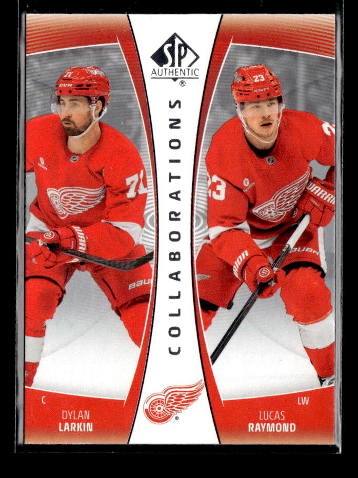 2025-26 UD SP Authentic Hockey Collaborations Dylan Larkin / Lucas Raymond
