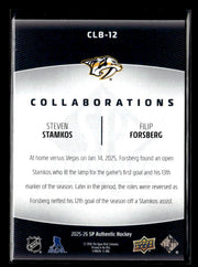 2025-26 UD SP Authentic Hockey Collaborations Steven Stamkos / Filip Forsberg (2)