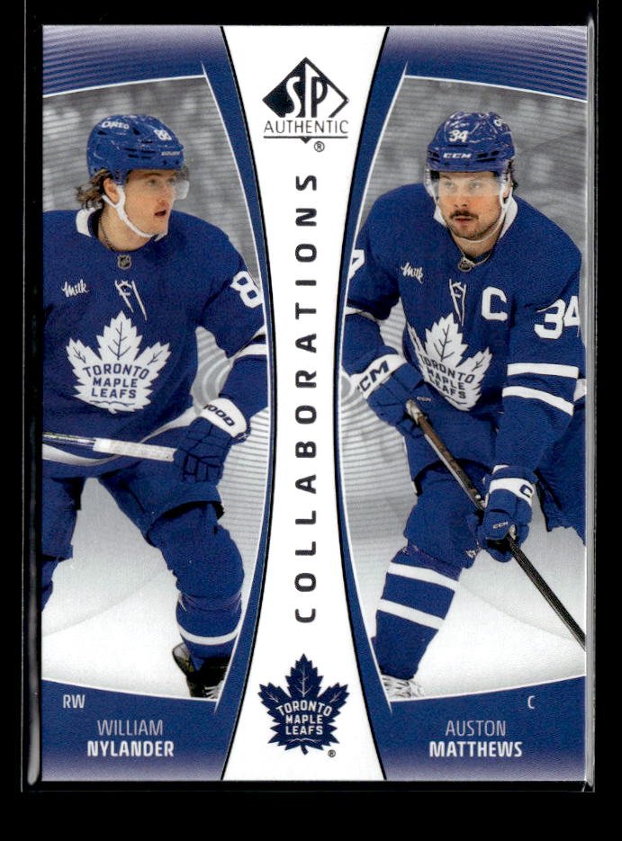 2025-26 UD SP Authentic Hockey Collaborations William Nylander / Auston Matthews