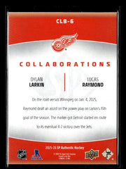2025-26 UD SP Authentic Hockey Collaborations Dylan Larkin / Lucas Raymond (2)