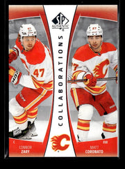 2025-26 UD SP Authentic Hockey Collaborations #CLB-2 Connor Zary / Matt Coronato
