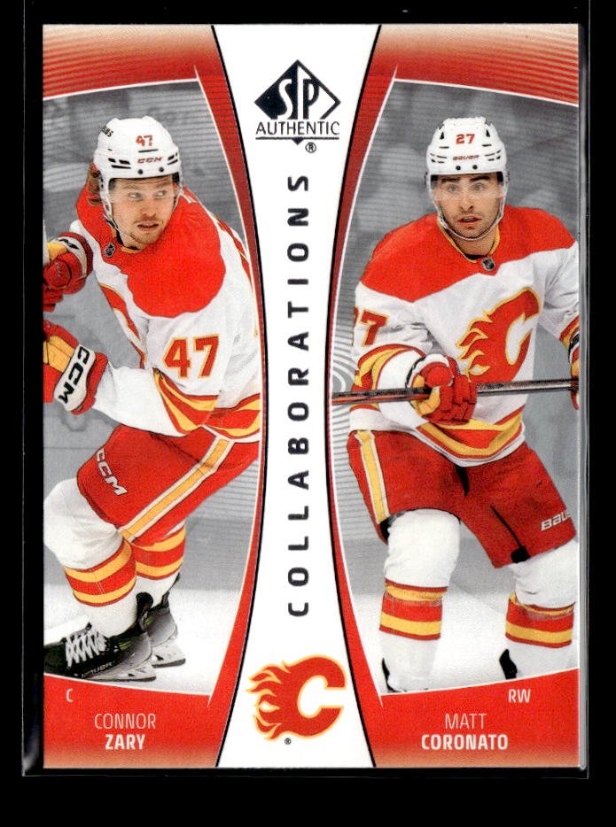 2025-26 UD SP Authentic Hockey Collaborations #CLB-2 Connor Zary / Matt Coronato