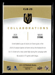 2025-26 Upper Deck SP Authentic Hockey Collaborations Jack Eichel / Mark Stone (2)