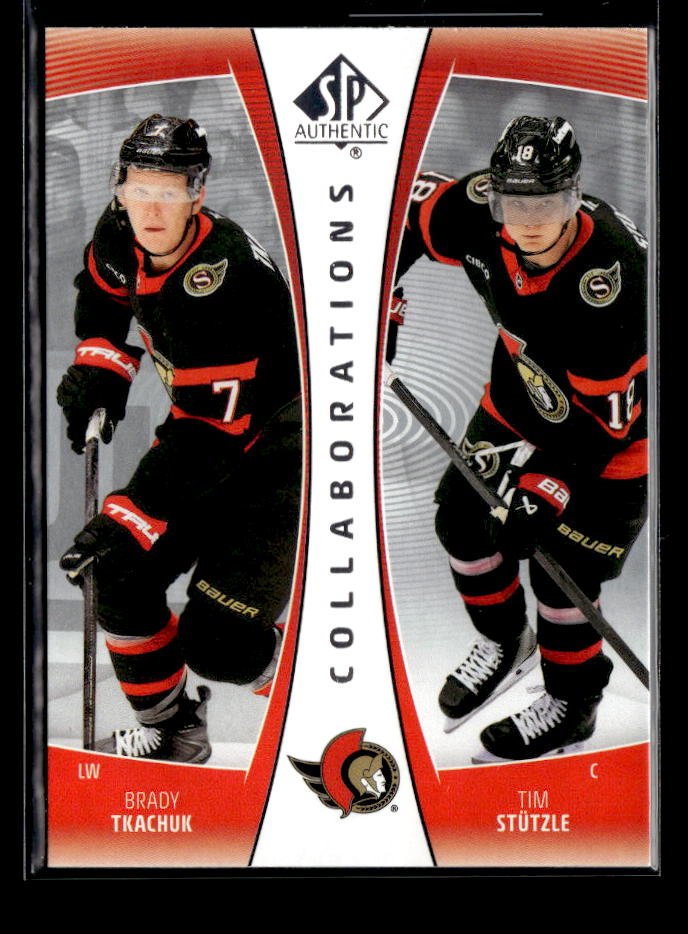 2025-26 UD SP Authentic Hockey Collaborations Brady Tkachuk / Tim Stützle