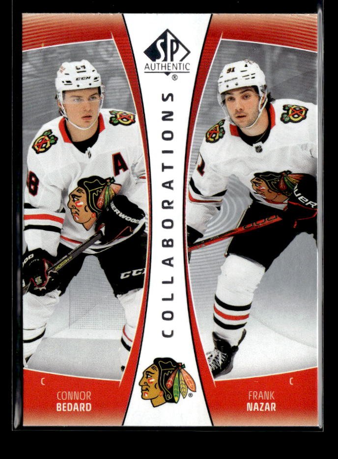 2025-26 UD SP Authentic Hockey Collaborations CLB-4 Connor Bedard / Frank Nazar