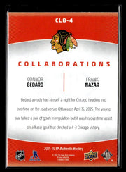 2025-26 UD SP Authentic Hockey Collaborations CLB-4 Connor Bedard / Frank Nazar (2)