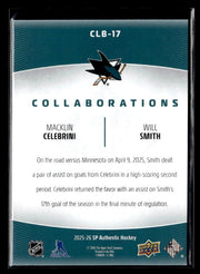2025-26 UD SP Authentic Hockey Collaborations Macklin Celebrini / Will Smith (2)