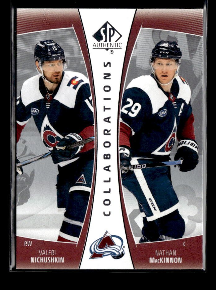 2025-26 UD SP Authentic Hockey Collaborations CLB-5 Nichushkin / MacKinnon