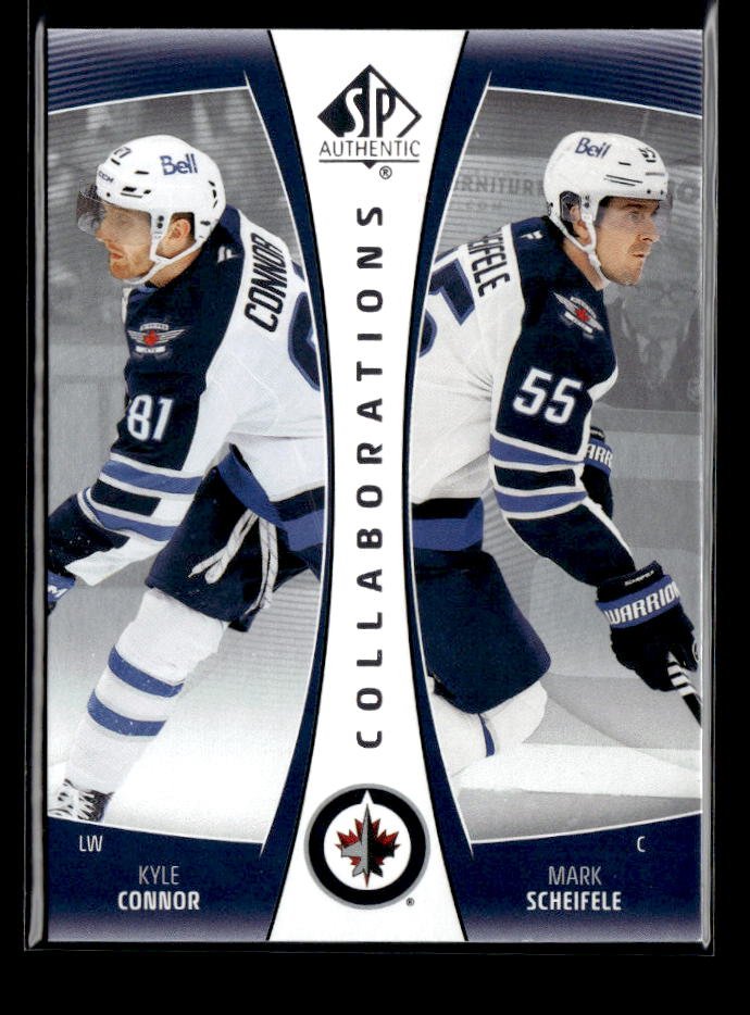 2025-26 SP Authentic Collaborations #CLB-25 Kyle Connor / Mark Scheifele