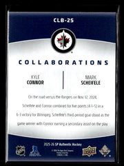 2025-26 SP Authentic Collaborations #CLB-25 Kyle Connor / Mark Scheifele (2)