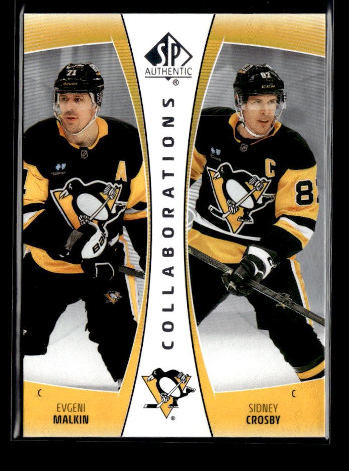 2025-26 UD SP Authentic Hockey Collaborations Evgeni Malkin / Sidney Crosby
