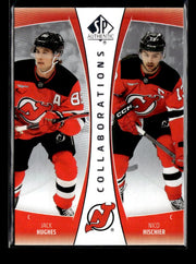 2025-26 UD SP Authentic Hockey Collaborations CLB-13 Jack Hughes / Nico Hischier