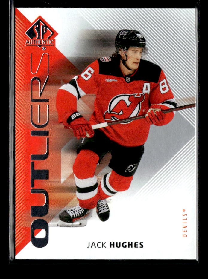 2025-26 Upper Deck SP Authentic Hockey Outliers #O-13 Jack Hughes