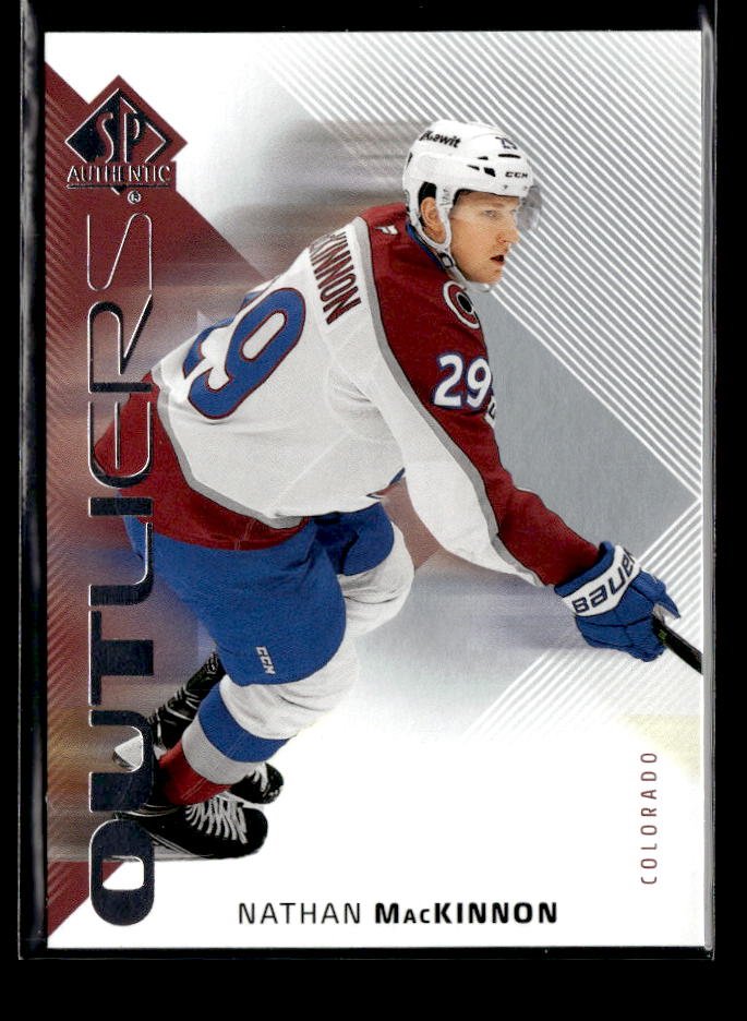 2025-26 Upper Deck SP Authentic Hockey Outliers Colorado #O-5 Nathan MacKinnon