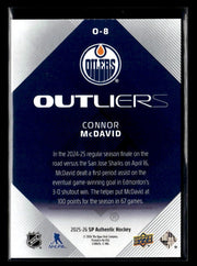2025-26 Upper Deck SP Authentic Hockey Outliers #O-8 Connor McDavid (2)