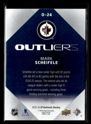 2025-26 Upper Deck SP Authentic Hockey Outliers #O-24 Mark Scheifele (2)