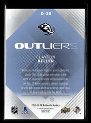 2025-26 Upper Deck SP Authentic Hockey Outliers #O-20 Clayton Keller (2)