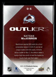 2025-26 Upper Deck SP Authentic Hockey Outliers #O-5 Nathan MacKinnon (2)
