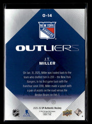 2025-26 Upper Deck SP Authentic Hockey Outliers #O-14 J.T. Miller (2)