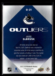 2025-26 Upper Deck SP Authentic Hockey Outliers #O-21 Jake DeBrusk (2)