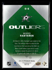 2025-26 Upper Deck SP Authentic Hockey Outliers #O-6 Mikko Rantanen (2)